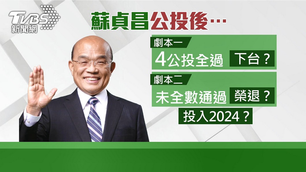 公投結果將影響閣揆去留。(圖/TVBS)