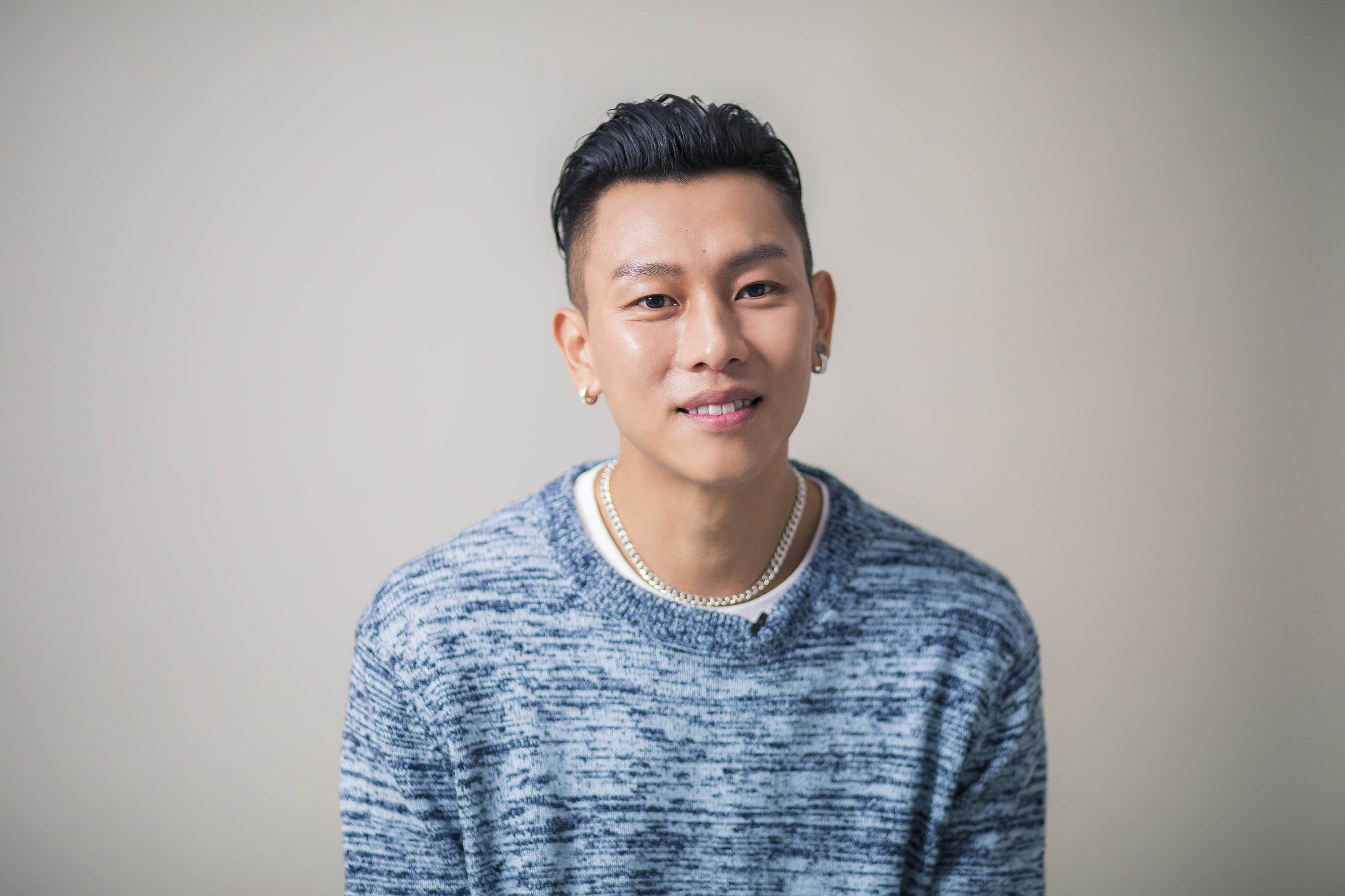 瘦子從小就愛狗。(圖/愛最大慈善光協會)