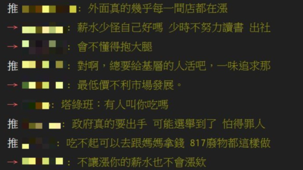 網友針對萬物齊漲掀起熱議。（圖／翻攝自PTT）