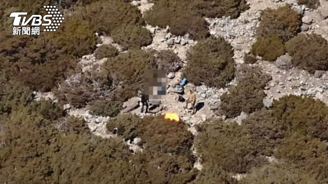 胡姓女子登山不幸墜谷身亡。(圖/TVBS)