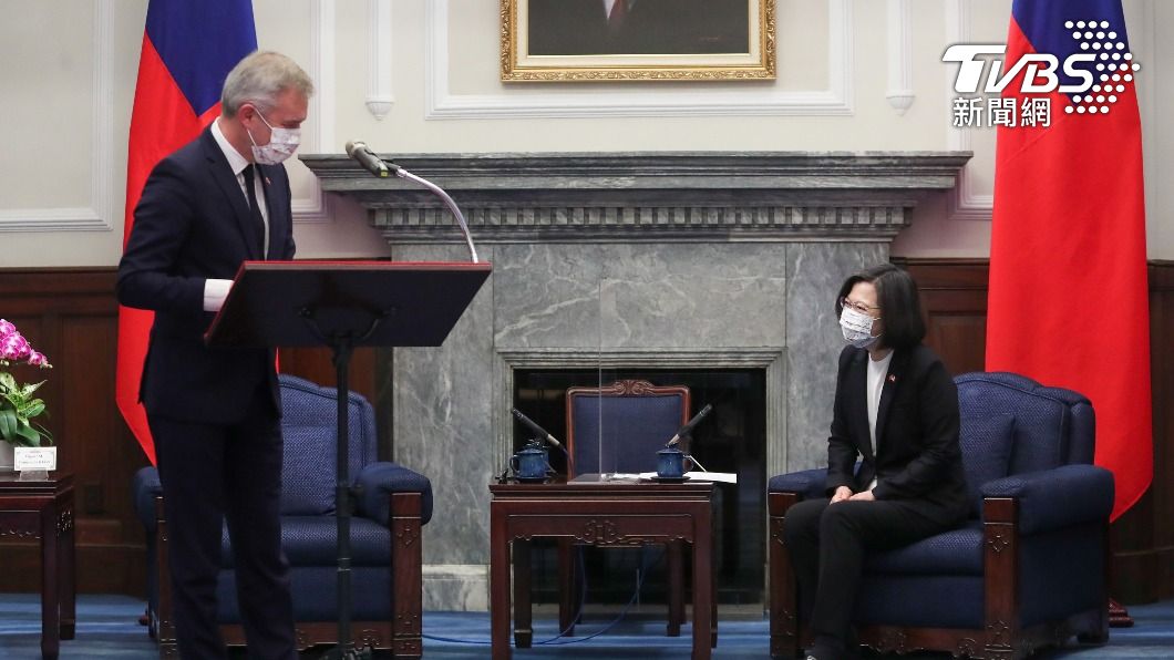戴扈傑讚台灣民主 會見蔡英文秀中文說「台法友好」
