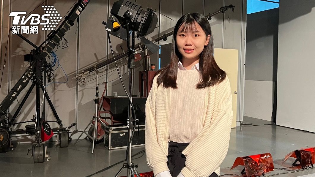 世新新聞系學生林芸寬。(圖/TVBS)