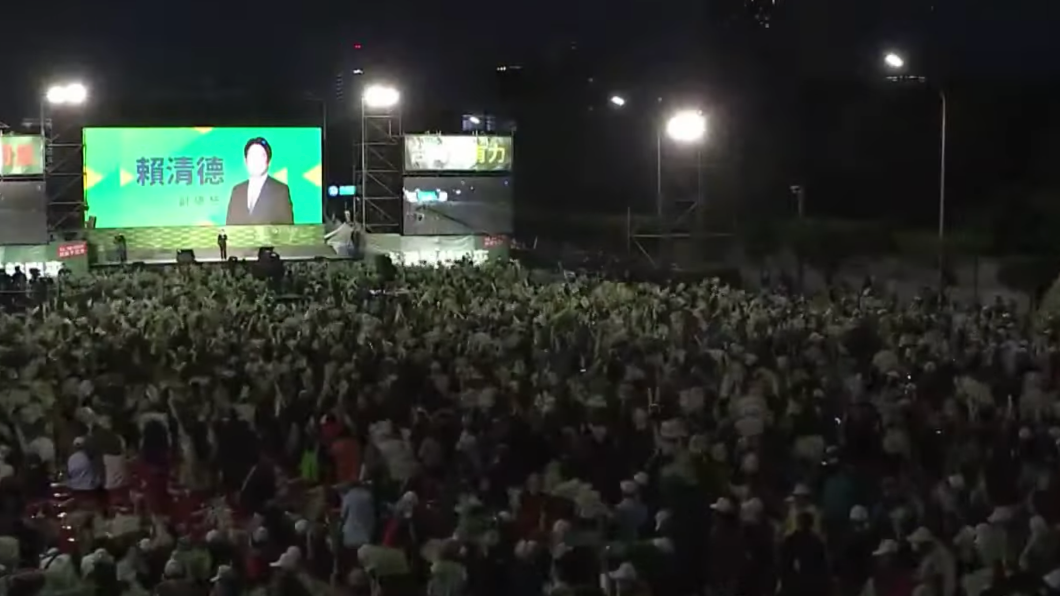 副總統賴清德在台北場進行宣講。(圖/TVBS)