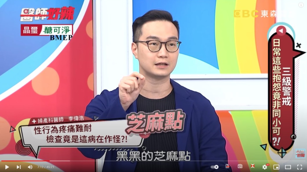 醫師上節目分享案例。（圖／翻攝自《醫師好辣》YT）