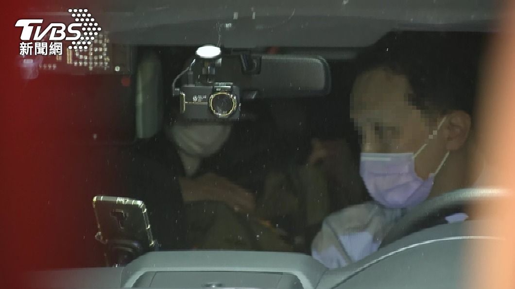 王力宏搭乘防疫計程車。(圖/TVBS)