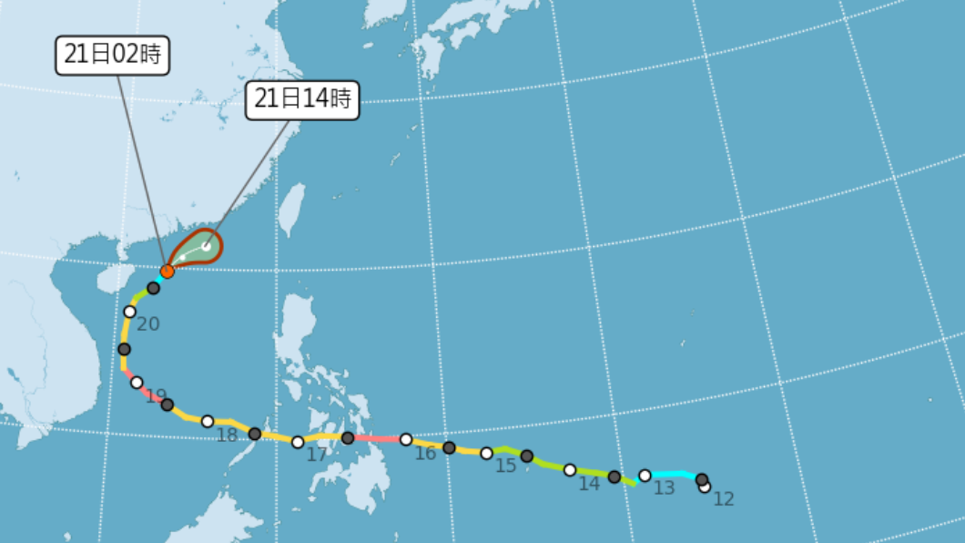 雷伊減弱成熱低壓!但雲系移入今全台降雨 週末冷氣團襲台