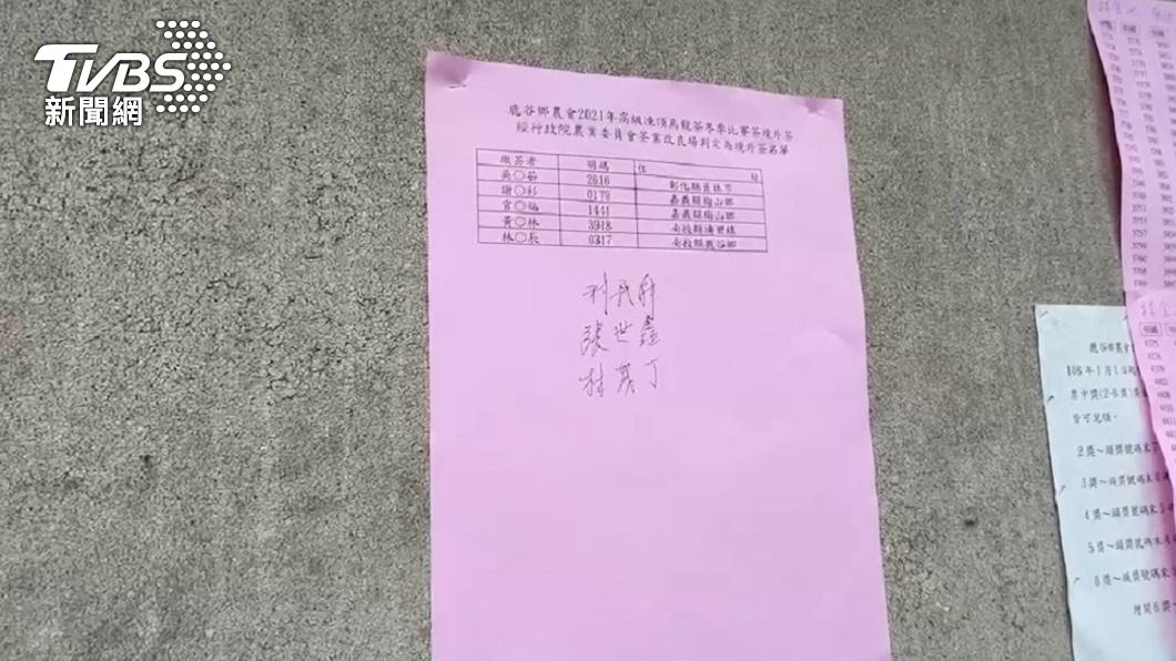 鹿谷冬茶賽 DNA鑑定揪5件「境外茶」冒充台灣茶