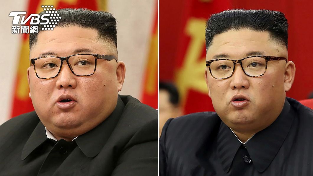 金正恩減重許多臉部看起來小一號,成為熱搜。(圖/達志影像美聯社)
