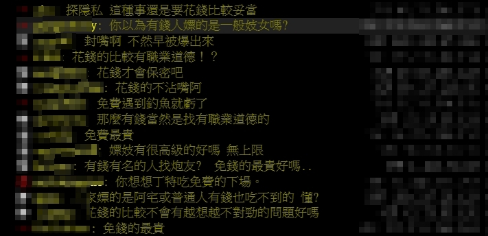 網友熱議王力宏為什麼還要花錢嫖妓？（圖／翻攝自PTT）