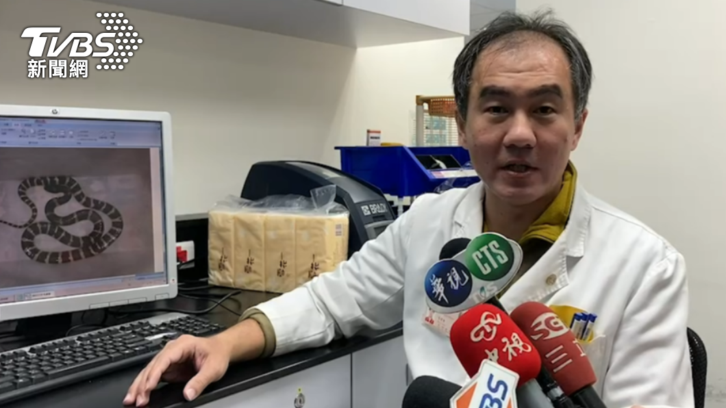 毛彥喬說,一旦遭雨傘節咬傷,一定要立即就醫。(圖/台中榮總提供)