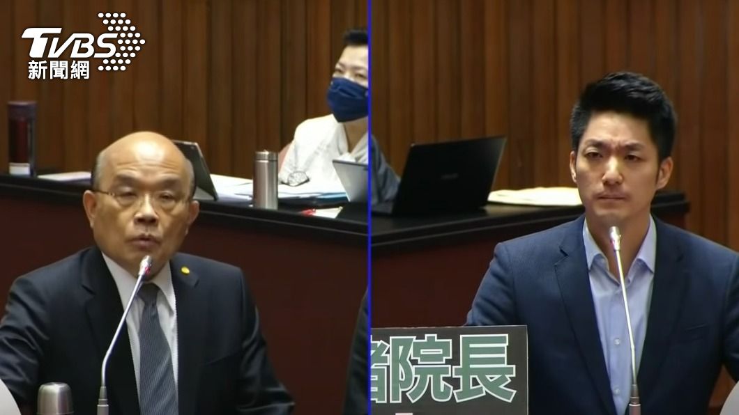 蔣萬安多次為了萊豬議題槓上行政院長蘇貞昌。（圖／TVBS資料畫面）