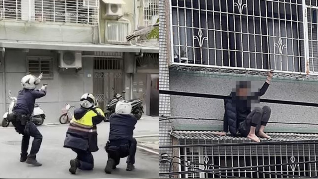 通緝犯拒捕爬屋頂!持槍對峙警開11槍 住戶嚇不敢出門