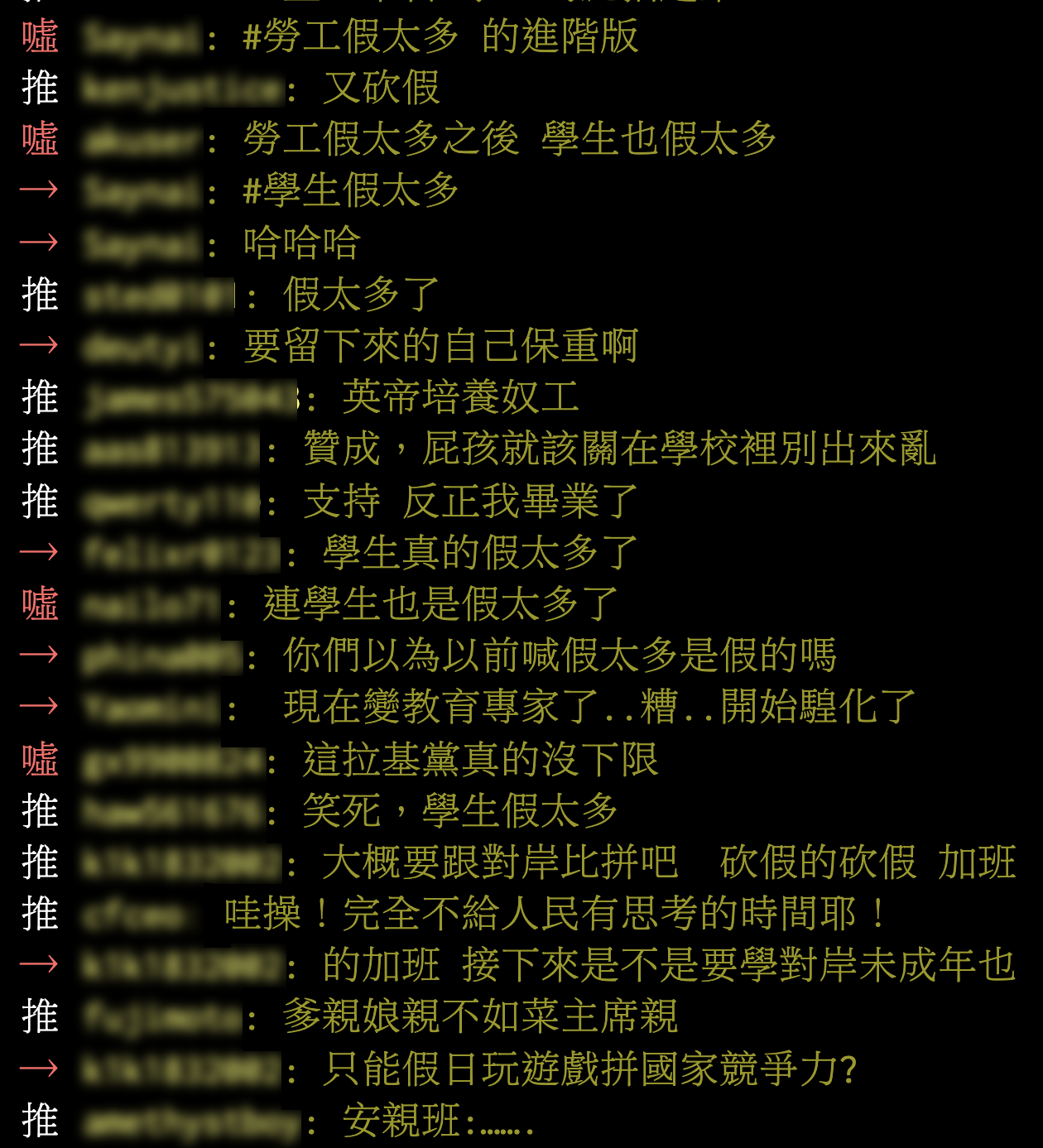 網友兩極式的討論該議題。（圖／翻攝自PTT）