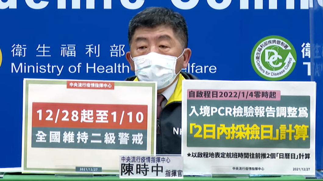 跨年注意!二級警戒延長 陪病者上限、篩檢措施調整