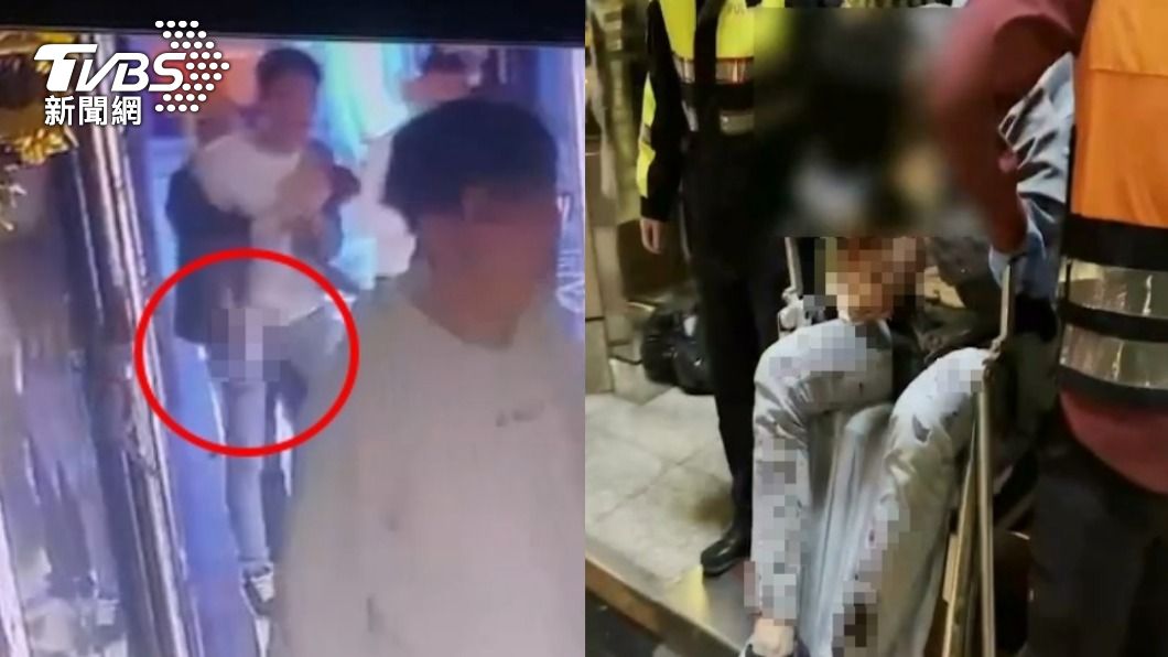酒店槍手開槍影像曝!遭圍毆滅火器狂砸倒地不起還被踹