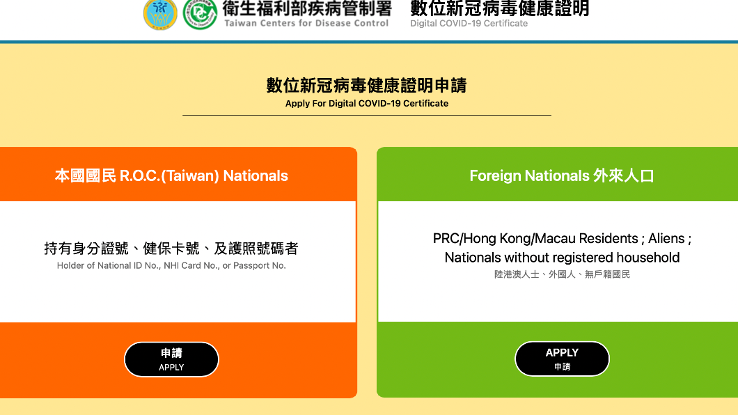 本國人、外國人都可申請。（圖／翻攝自網站）