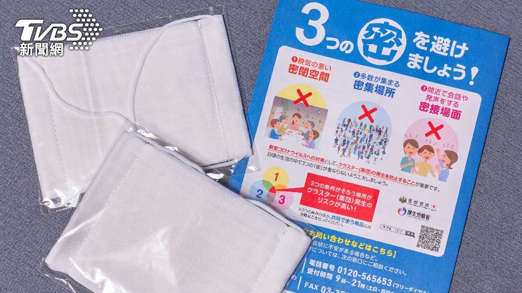 安倍訂製上憶片的布口罩。（示意圖／shutterstock 達志影像）