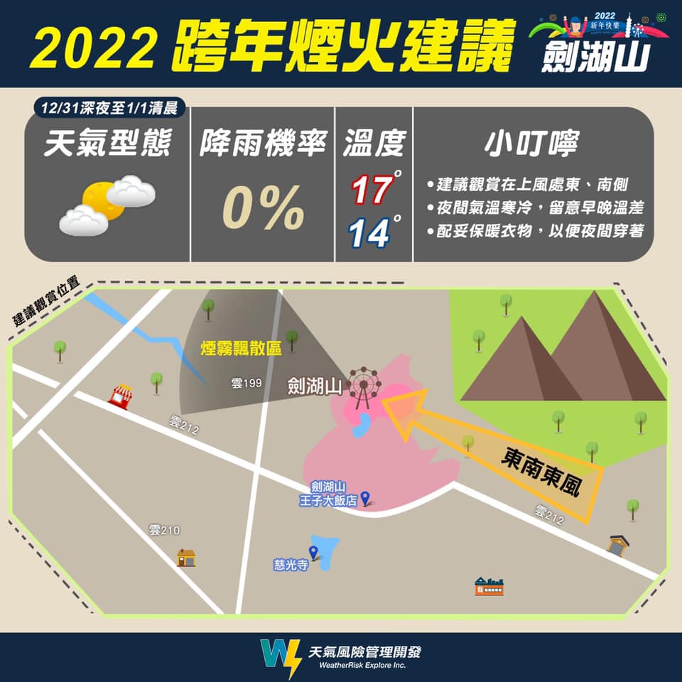 劍湖山。(圖/翻攝自天氣風險 WeatherRisk臉書)