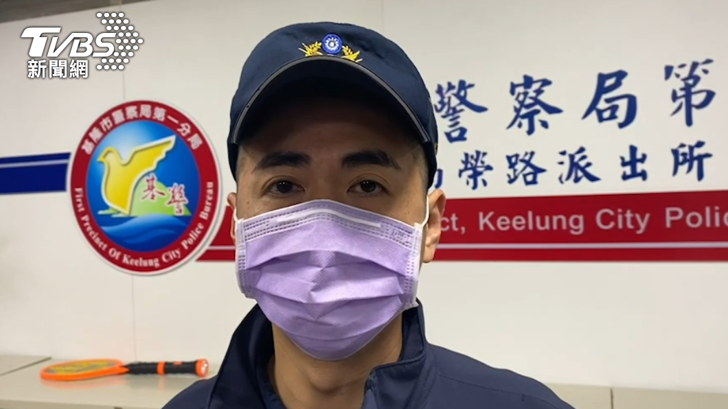 南榮路派出所長傅雄麟說明案情。（圖／TVBS）