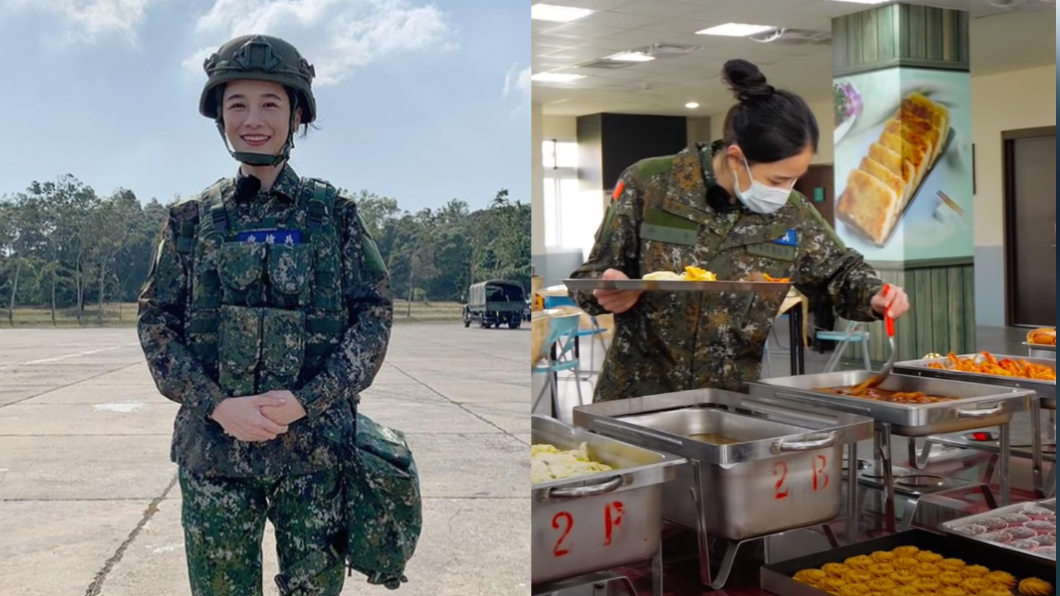 軍營伙食超頂?網紅開箱「buffet吃到飽」鄉民酸爆