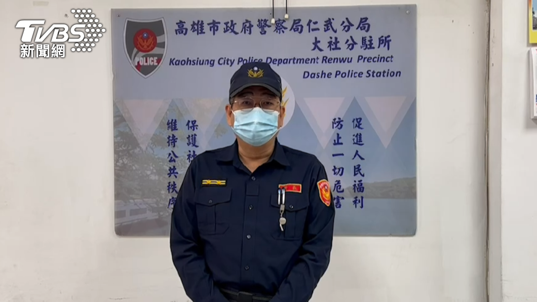 大社分駐所長紀健祥說明案情。(圖/警方提供)