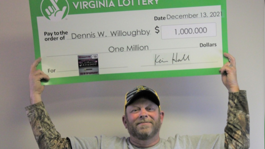 威勒比幸運奪得頭獎。(圖/翻攝自Virginia Lottery)