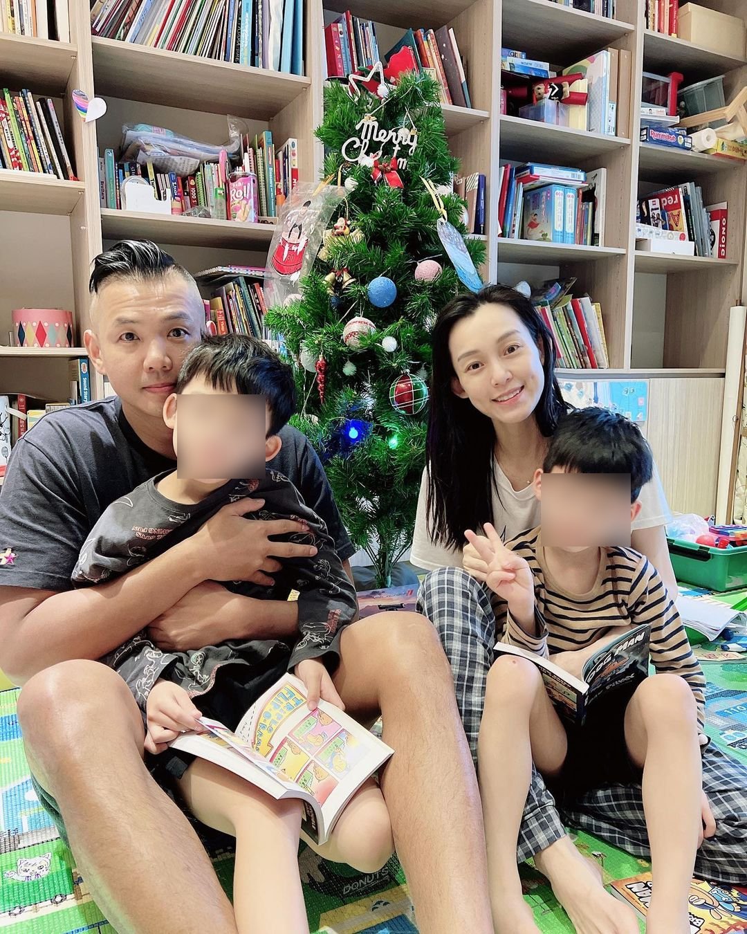 黑人、范瑋琪一家4口。(圖/翻攝自范瑋琪Instagram)