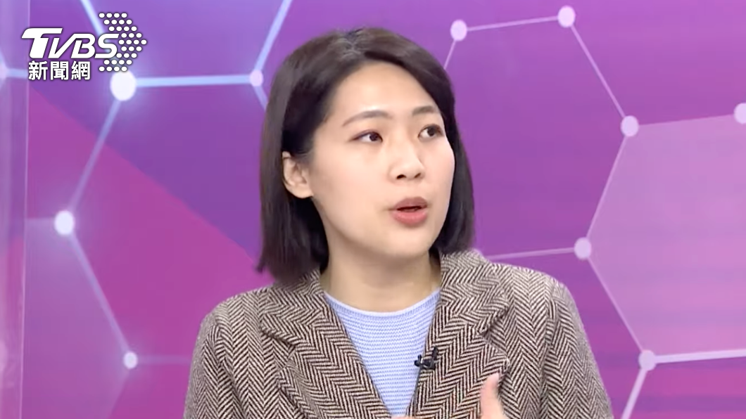 徐巧芯在TVBS《新聞大白話》中揭開于北辰退黨真相。(圖/TVBS)