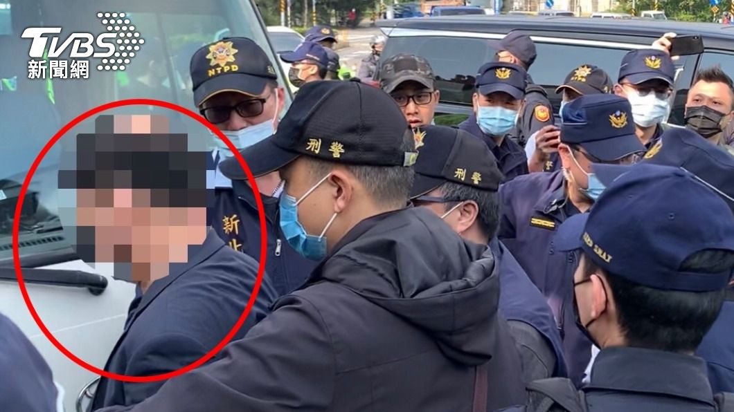 彭世琦遭警方依妨害公務罪逮捕。（圖／TVBS）