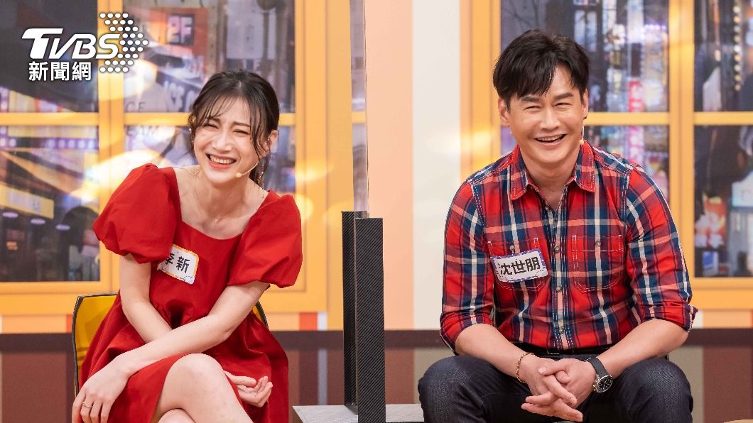 沈世朋為得到金幣狂吃水餃。(圖/TVBS)
