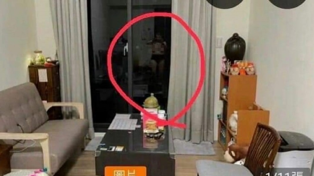 落地窗倒影出賣!女房東車頭燈「謎樣激凸」 照片一放大暈了