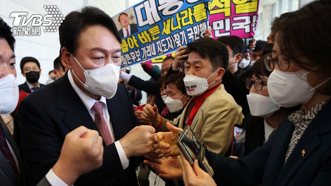 南韓最大在野黨總統候選人尹錫悅批政府親中。（圖／達志影像路透社）