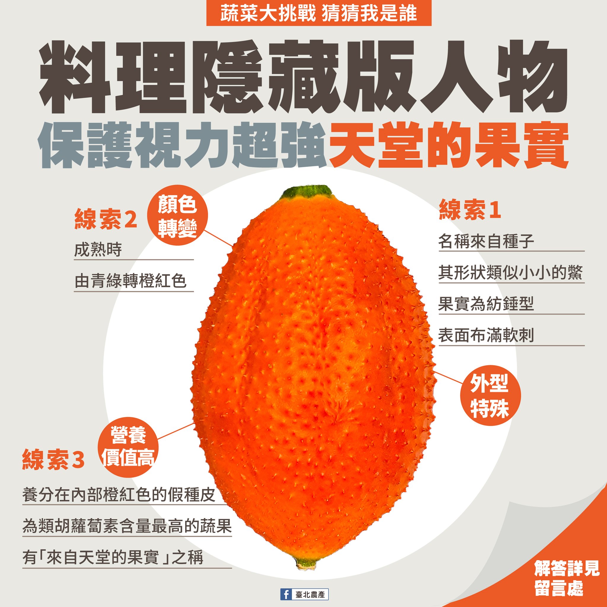 木鱉果對保護視力有益。（圖／翻攝自台北農產臉書）