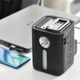 輕便型行動充電站搭載多樣輸出入孔可適用各式電子產品 並可做為緊急照明燈 可作為防災。（圖／486團購提供）