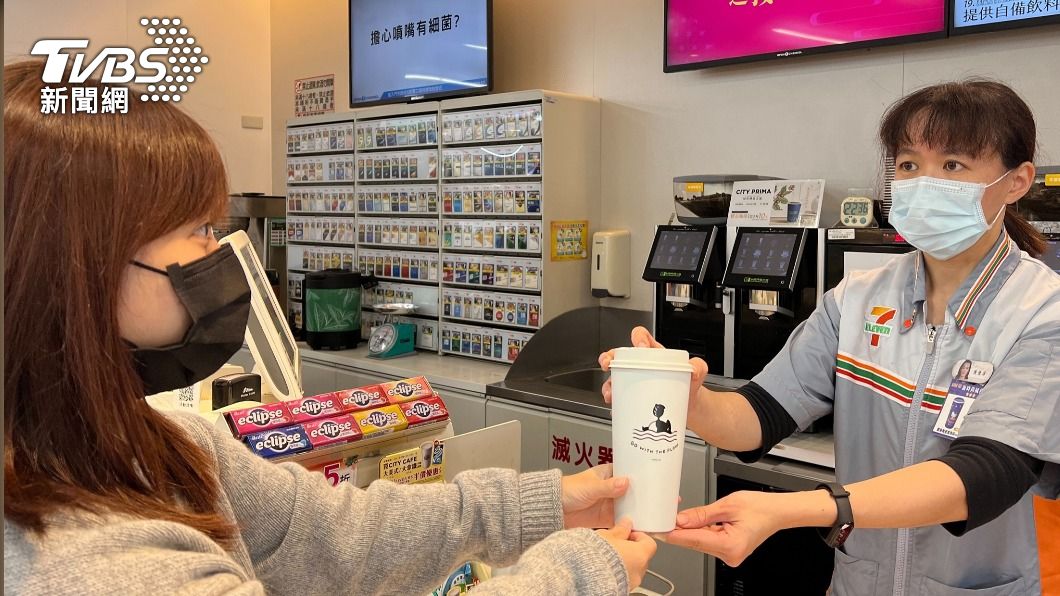 7-ELEVEN推出買環保杯送咖啡活動。(圖/業者提供)