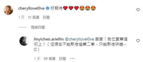 林依晨因為要照顧女兒無法追劇。(圖/翻攝自林依晨IG)