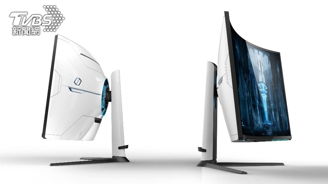 奧德賽Odyssey Neo G8,為全球首款配備4K(3840x2160)1000R 曲面螢幕。(圖/台灣三星提供)