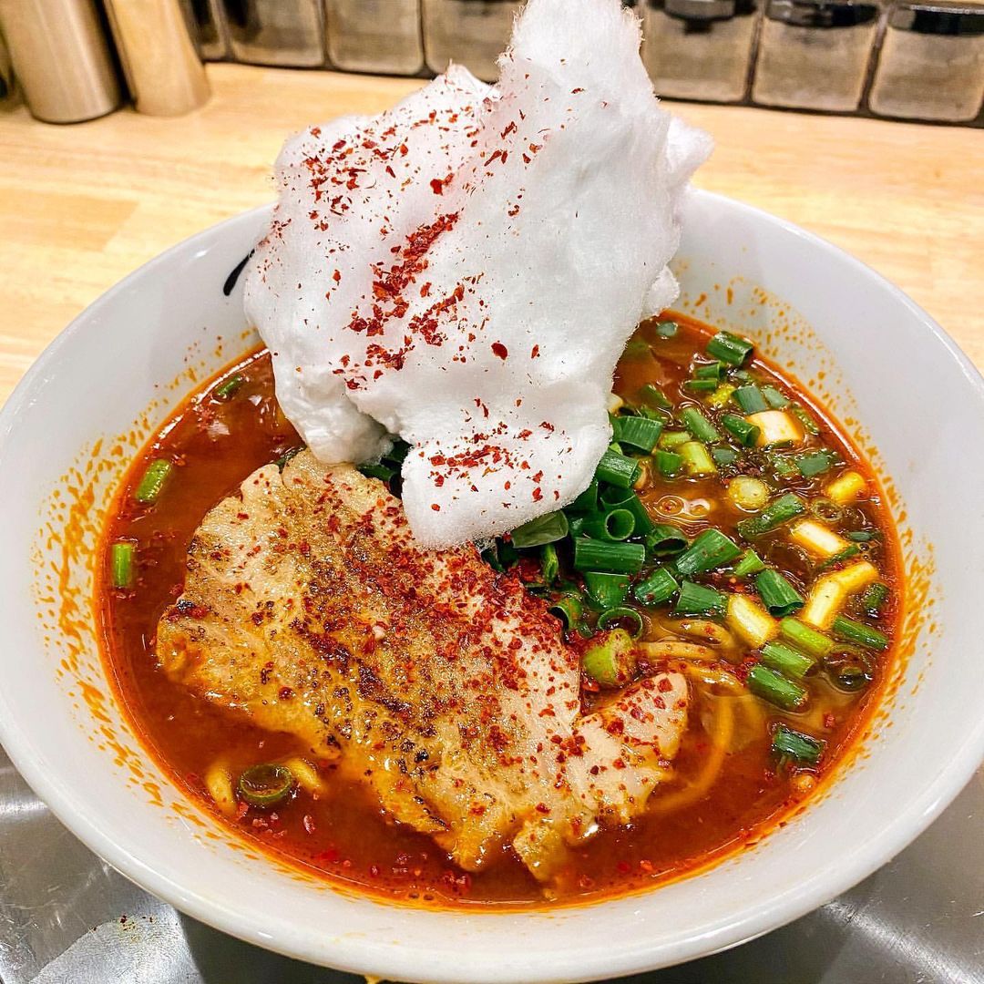該店家也曾推出「棉花糖口味拉麵」。(圖/翻攝自@franken0705 IG)