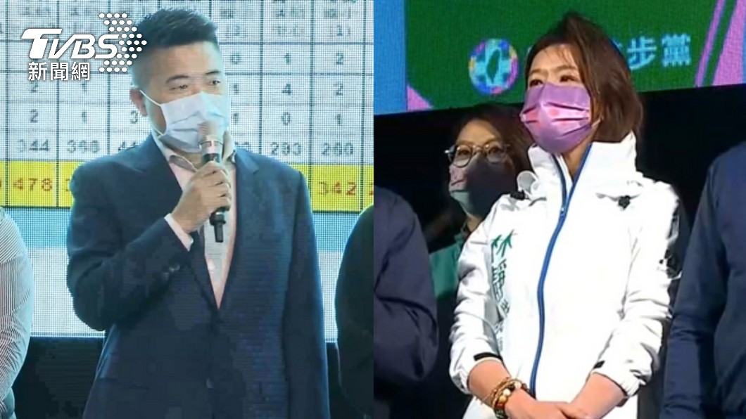 顏寬恒、林靜儀今晚發表談話。(圖/TVBS)