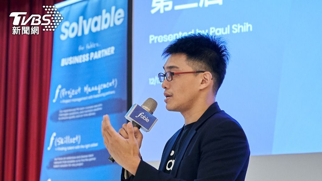 寓意科技執行長施政源表示，人才問題永遠是企業最大的困難。（圖／TVBS）