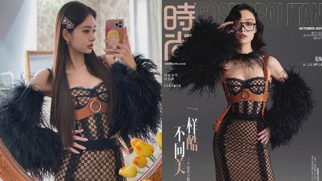 中國大陸網友吐槽宋智雅與倪妮「非同一個檔次」。(圖/翻攝自女明星私服微博)