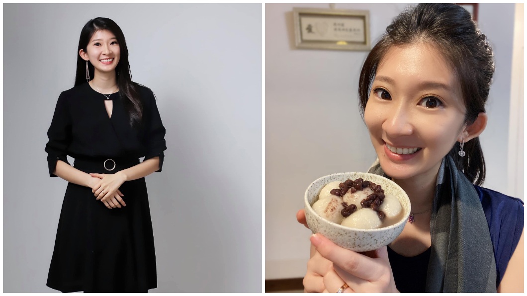 李明璇被網友封為北漂最美主持人、最美發言人等稱號。(合成圖/翻攝自李明璇臉書)
