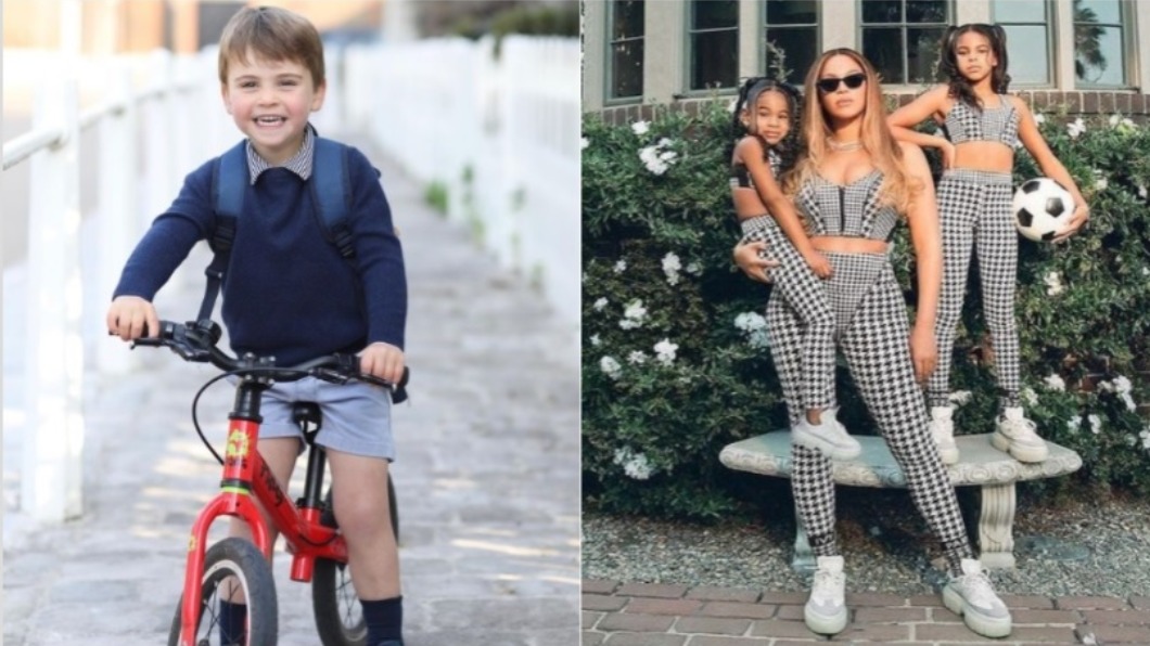 路易王子與碧昂絲女兒Blue Ivy並列全球小富豪第3名。(圖/翻攝自 dukeandduchessofcambridge IG、Beyonce IG)