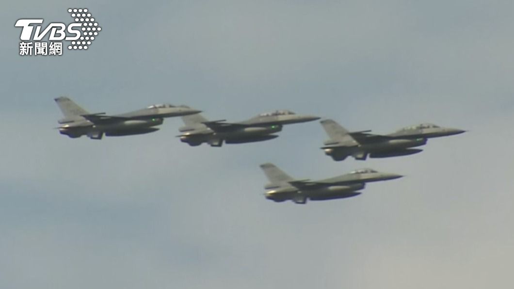 F-16V戰機今傳出墜機意外。（示意圖，與事故無關／TVBS資料畫面）