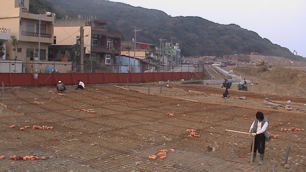 潮境公園施工中 (圖/海科館提供)