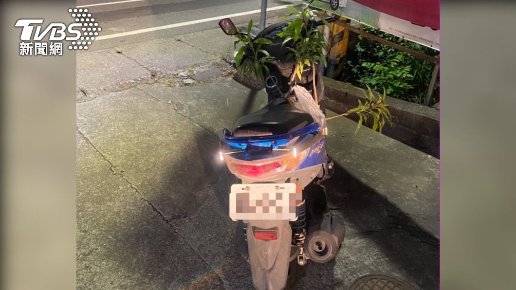 老翁的機車。（圖／TVBS）
