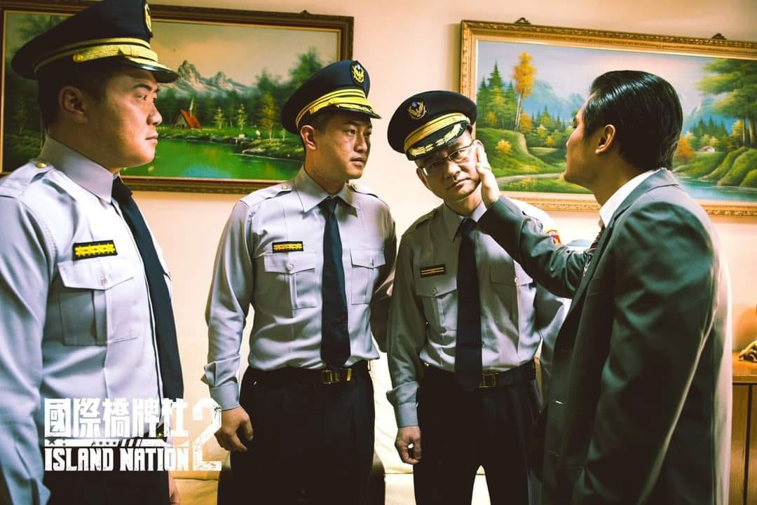顏寬恒(圖左一)事前就被告知會和陳柏惟(圖左二)同台。(圖/國際橋牌社提供)