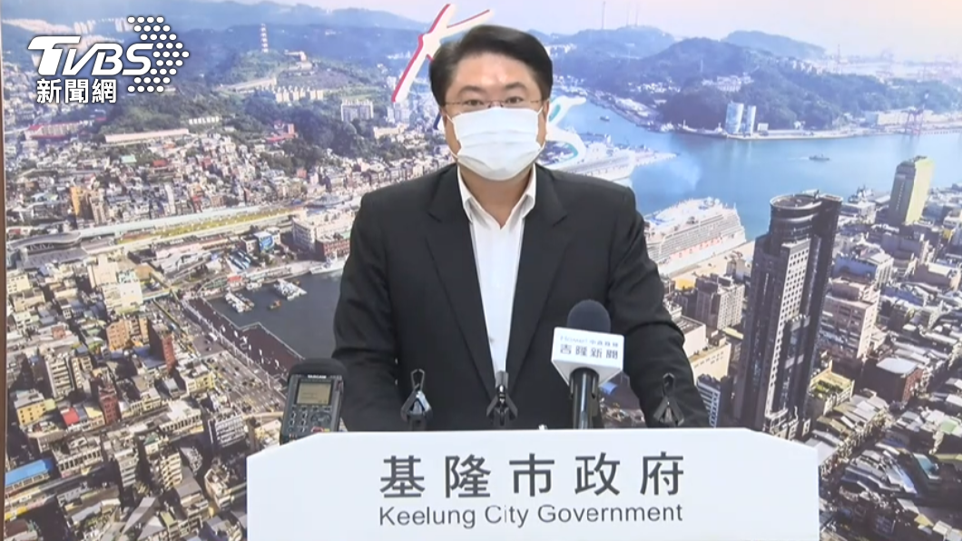 林右昌說明基隆疫情狀況。（圖／TVBS）