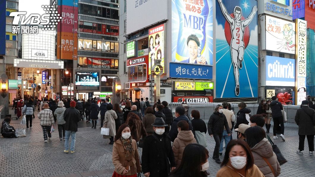 日本大阪新增6千例確診。（圖／達志影像美聯社）