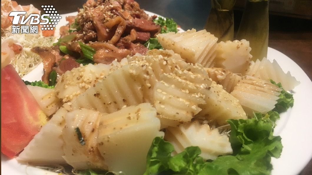 冬筍煮魷魚蒜 好吃 腎功能不全者請忌口